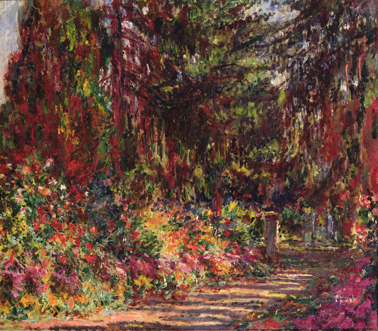 El Camino del Jardín en Giverny, 1902 de Claude Monet