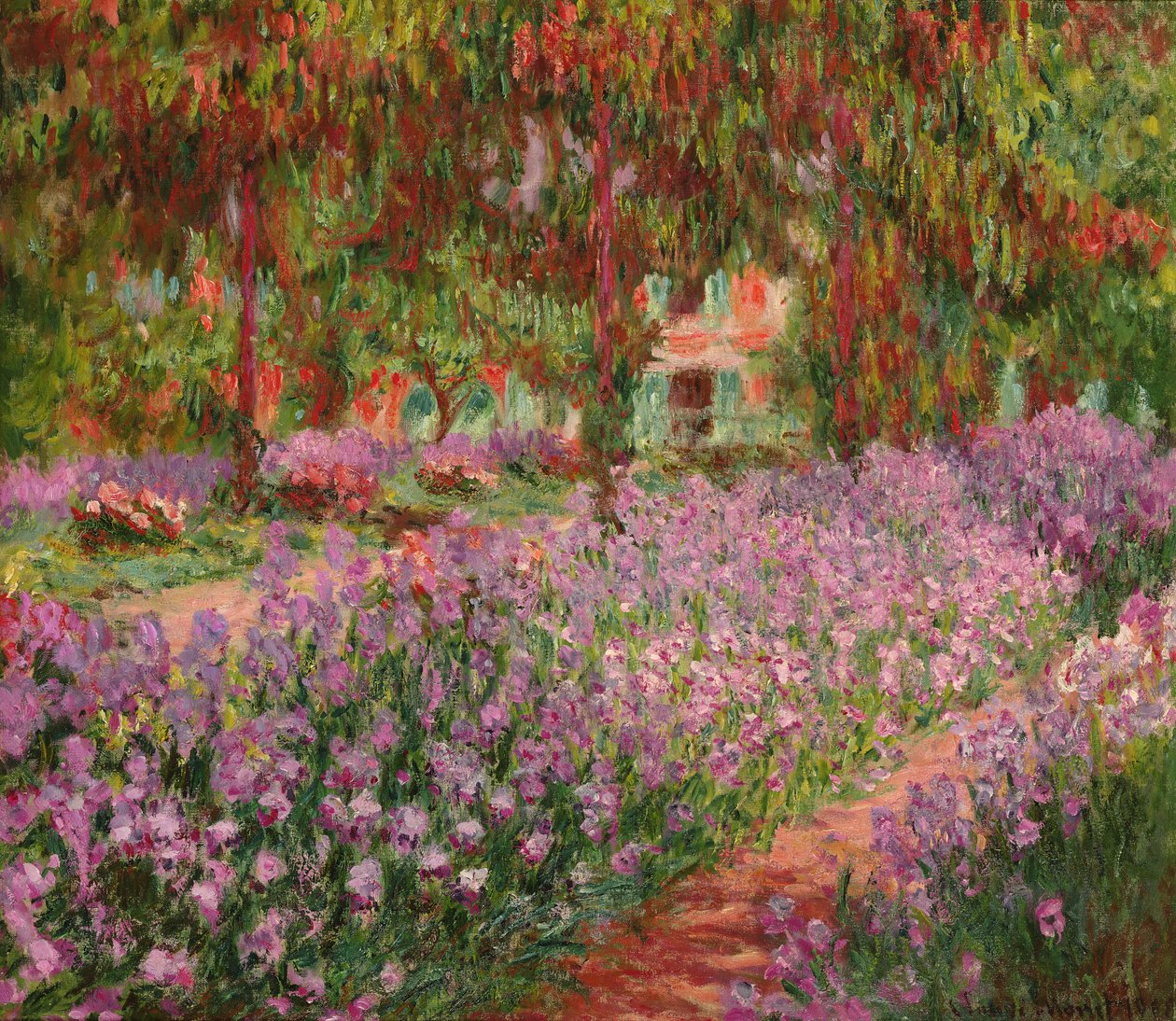 El Jardín en Giverny, 1900 de Claude Monet