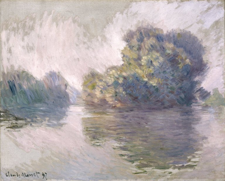 Los islotes en Port-Villez de Claude Monet