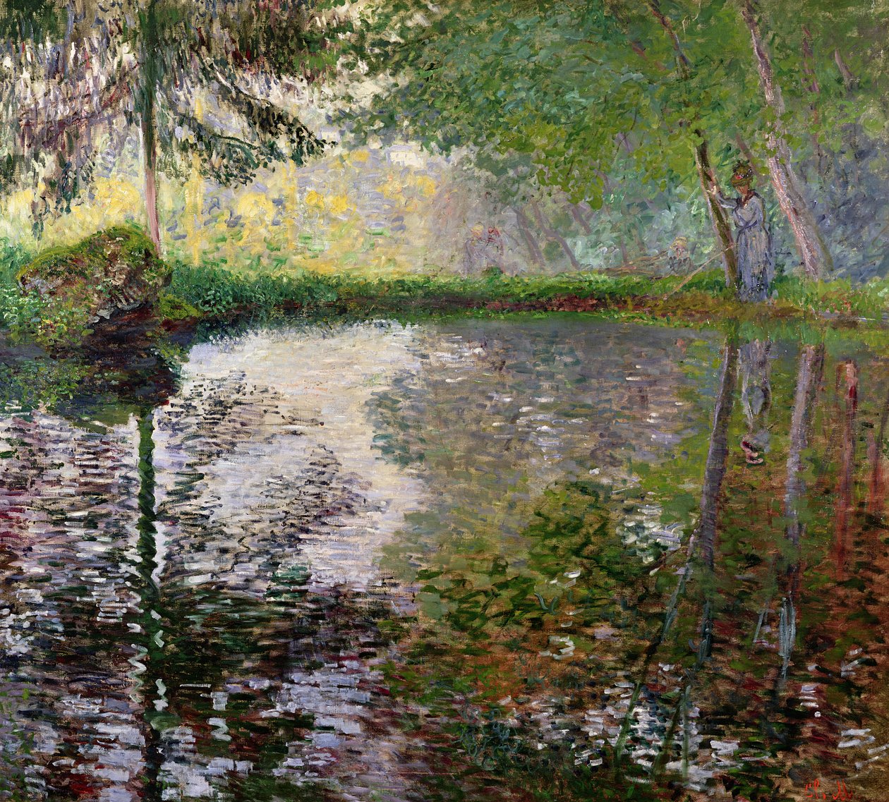 El lago en Montgeron de Claude Monet