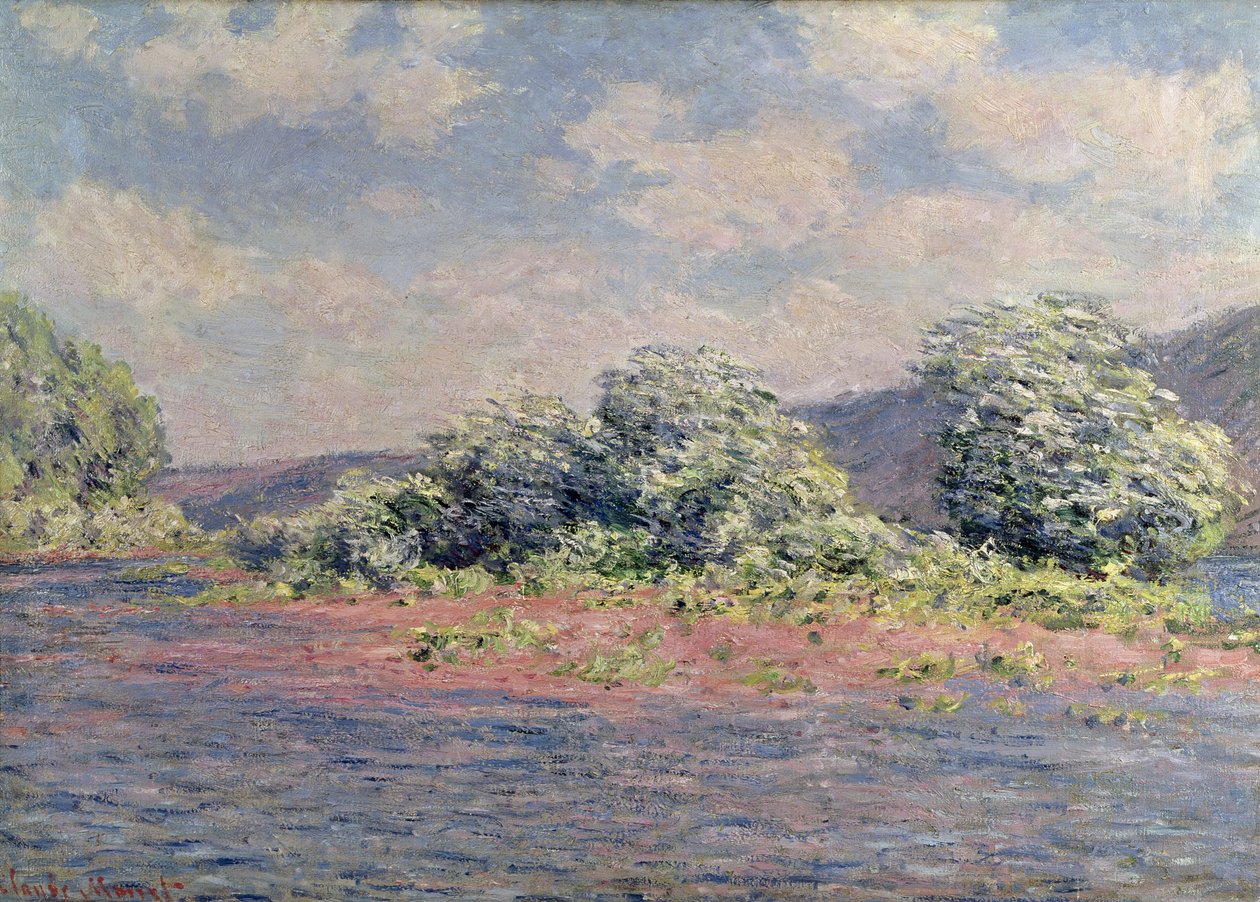 El Sena en Port-Villez, c.1890 de Claude Monet