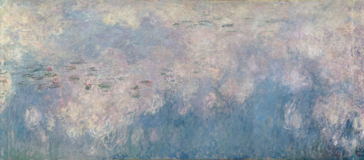 Los Nenúfares - Las Nubes (sección central) 1915-26 de Claude Monet