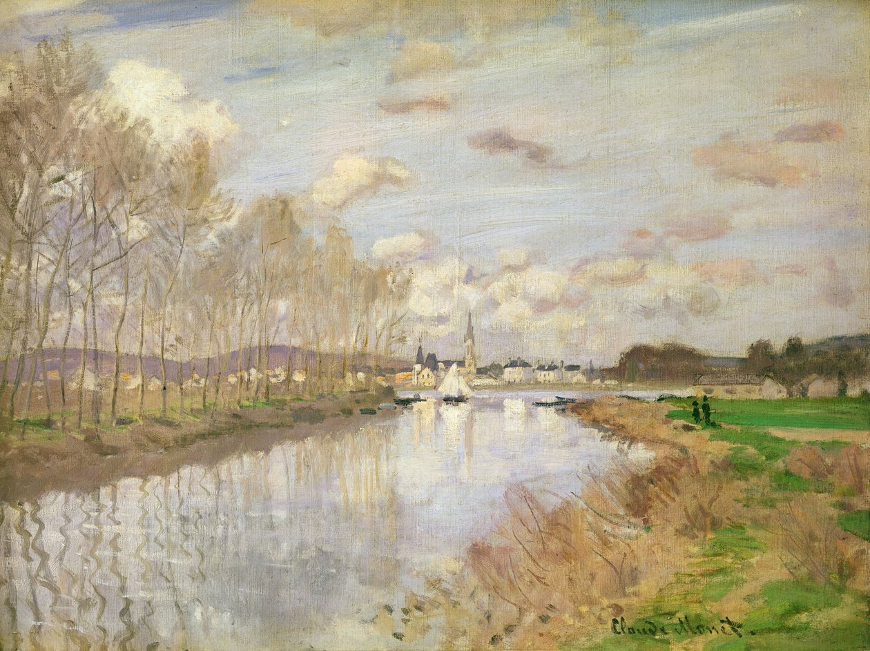 El yate en Argenteuil, 1875 de Claude Monet