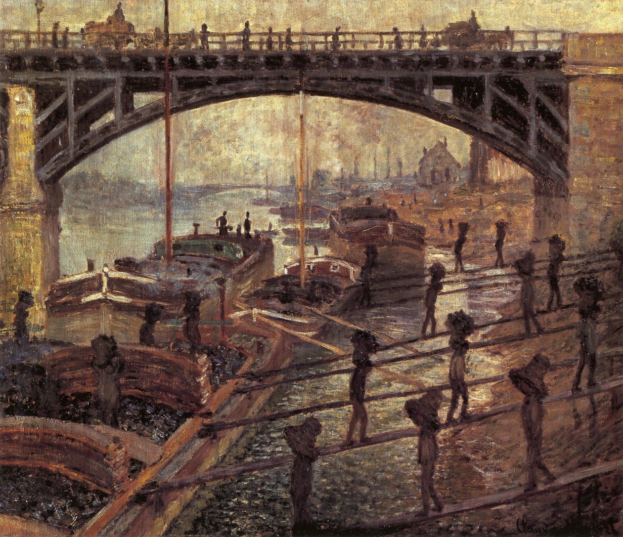 Los descargadores de carbón de Claude Monet