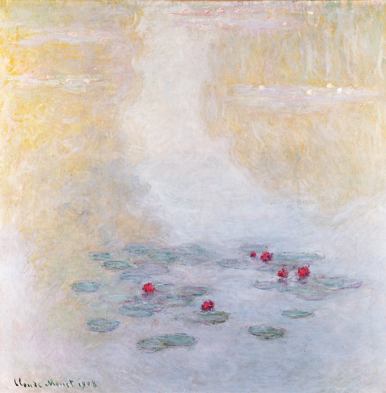 Nenúfares en Giverny, 1908 de Claude Monet