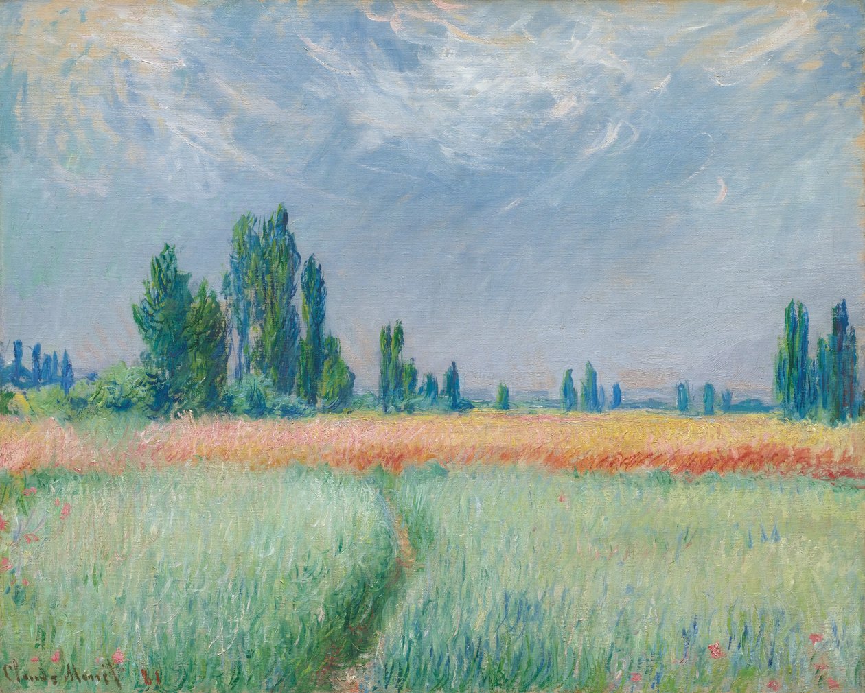 Campo de trigo de Claude Monet