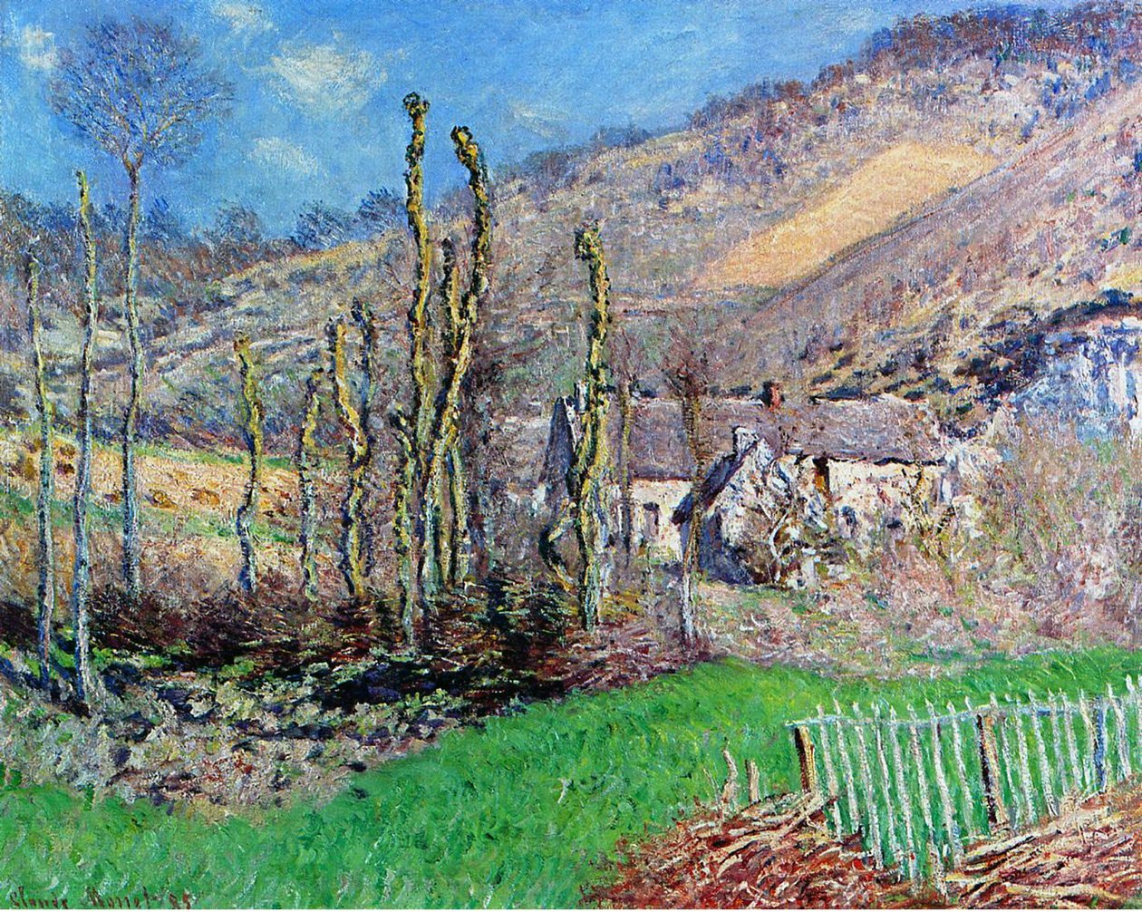 Invierno en el Valle de Falaise, Normandía, 1885 de Claude Monet