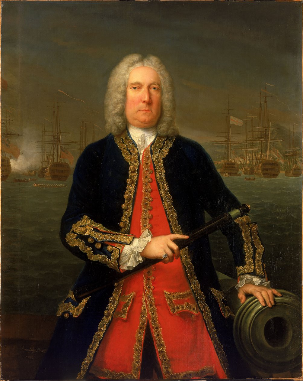 Almirante Thomas Mathews (1676-1751) de Claude Arnulphy