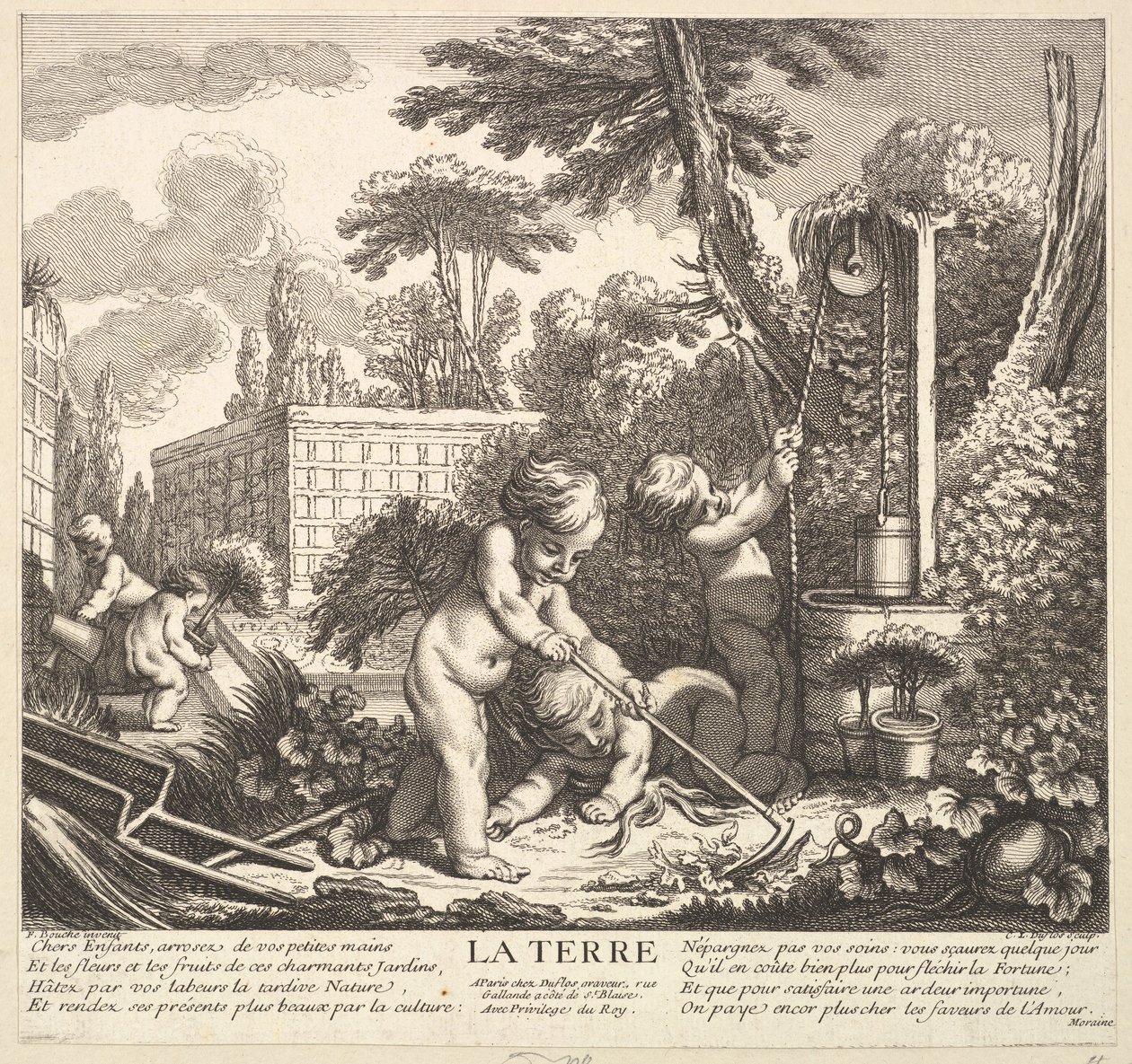 Tierra, siglo XVIII de Claude Augustin Duflos