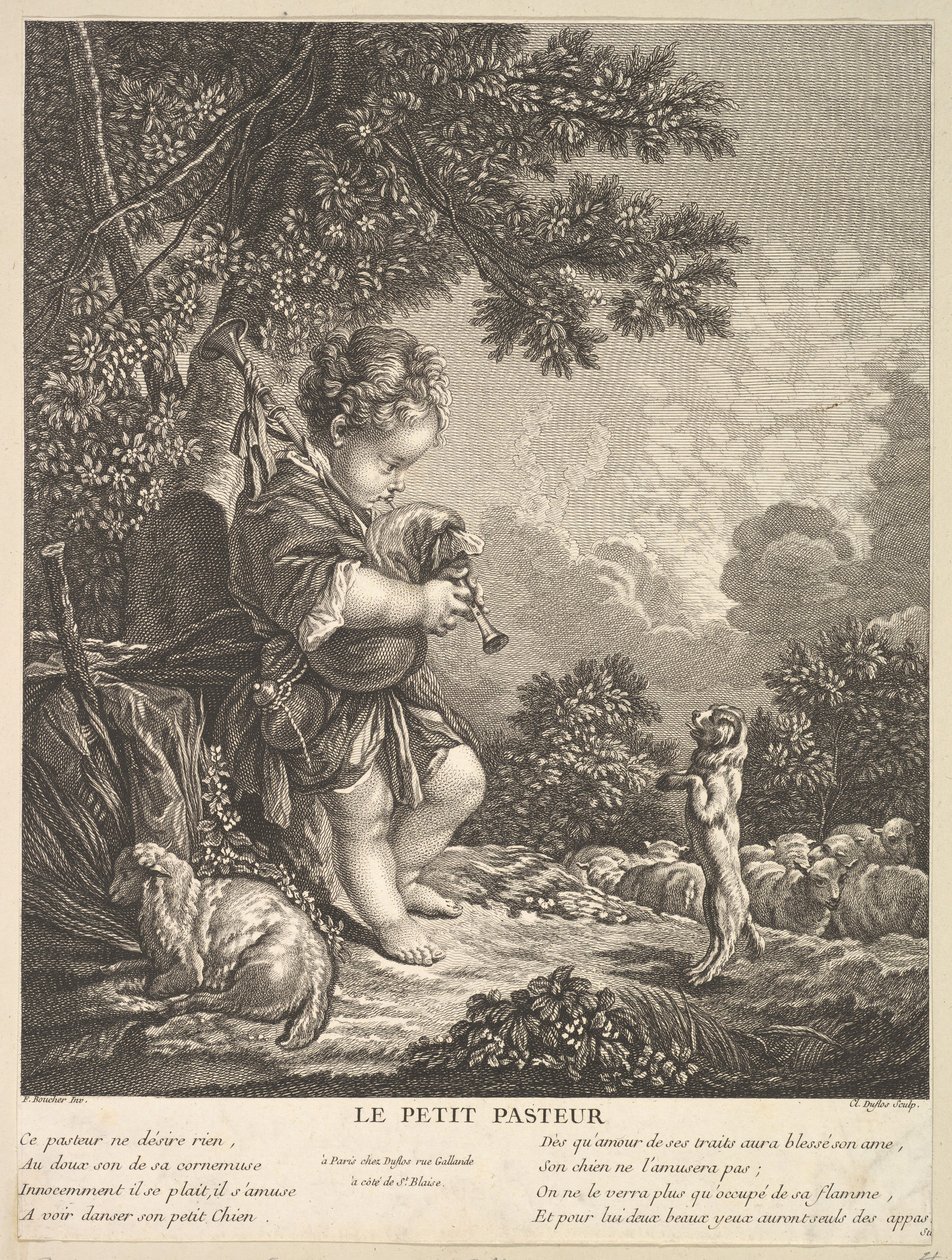 El pequeño pastor de Claude Augustin Duflos