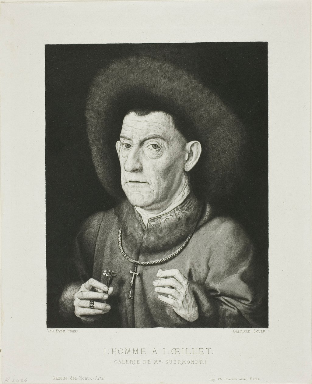 El hombre con el clavel de Claude Ferdinand Gaillard