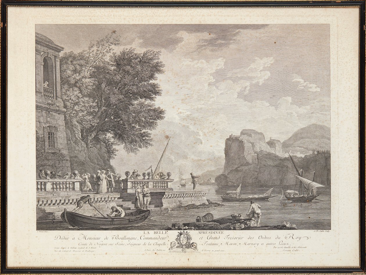 Grabados en acero franceses de Claude Joseph (after) Vernet