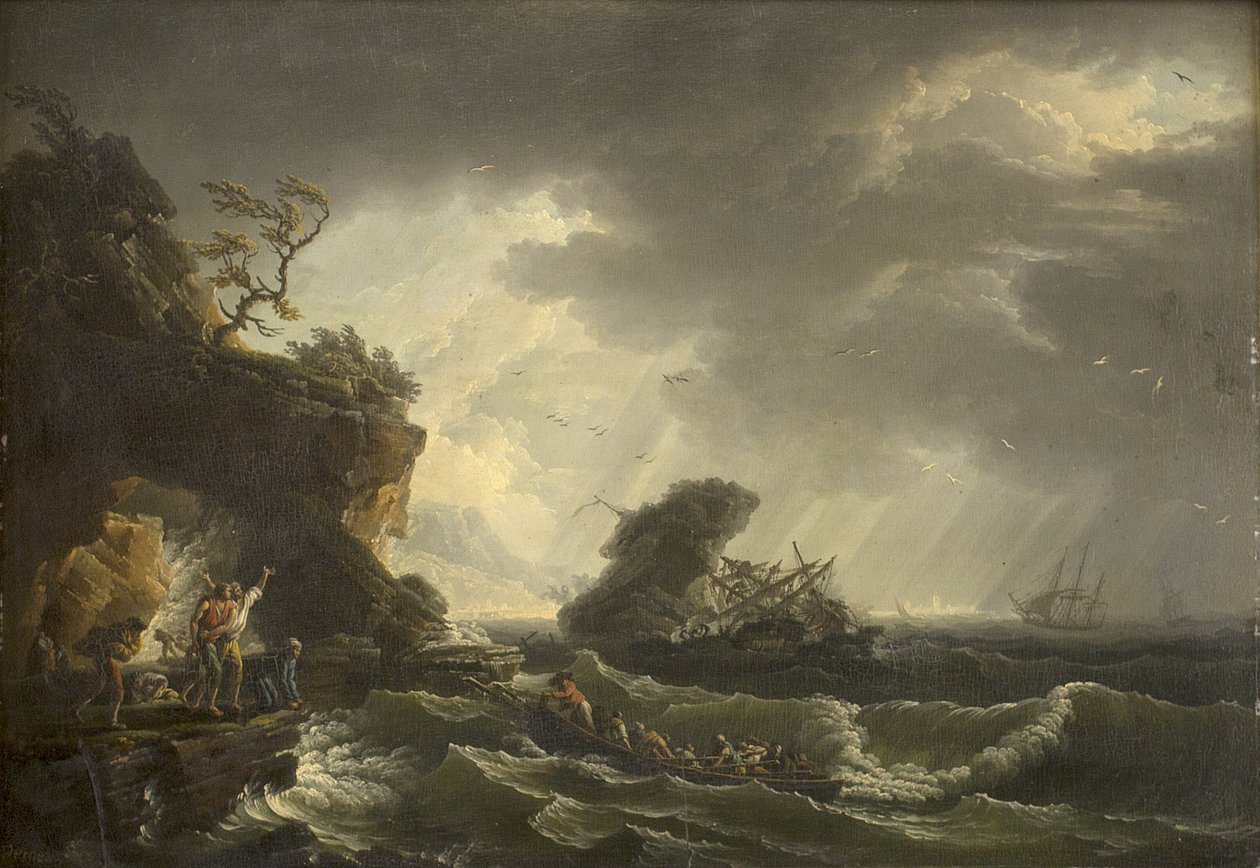 Un naufragio de Claude Joseph Vernet