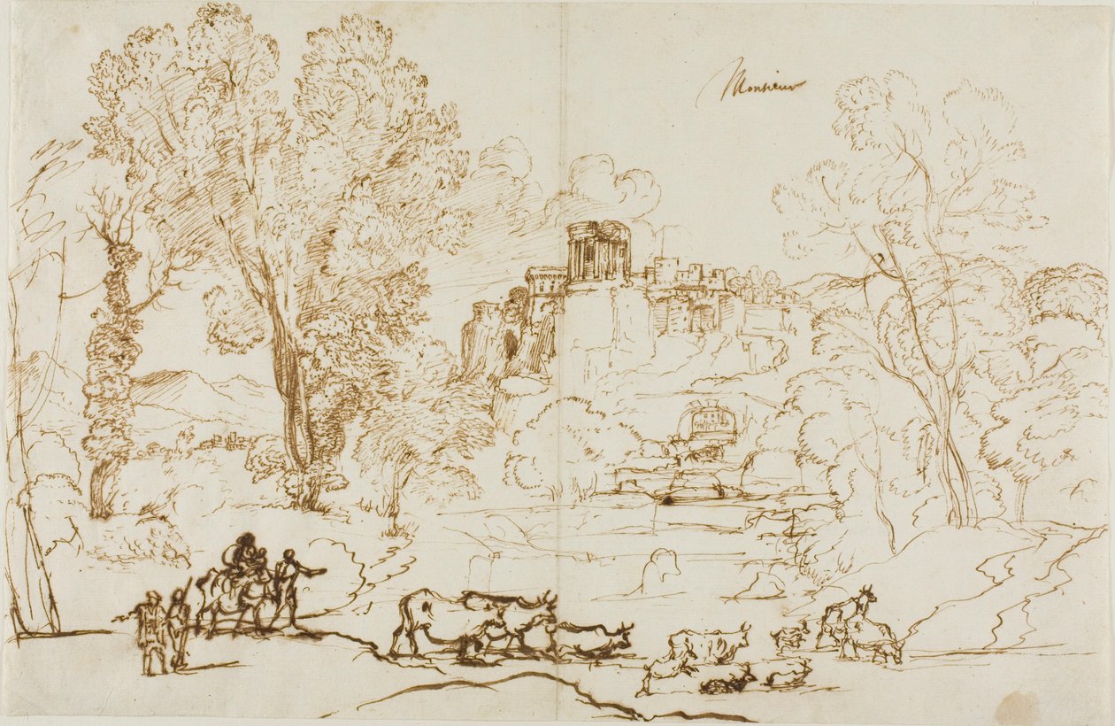Paisaje clásico - Tivoli de Claude Lorrain