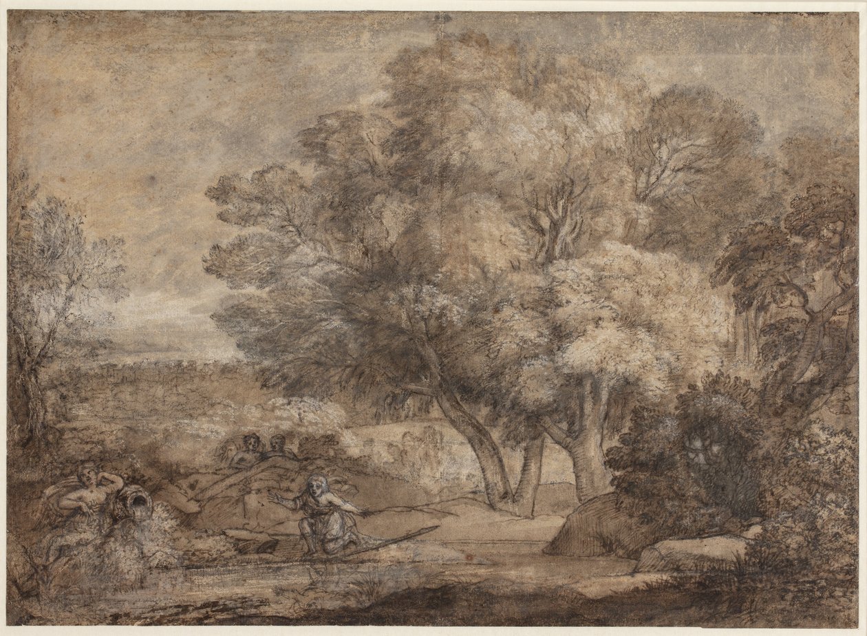 Paisaje con Narciso y Eco de Claude Lorrain