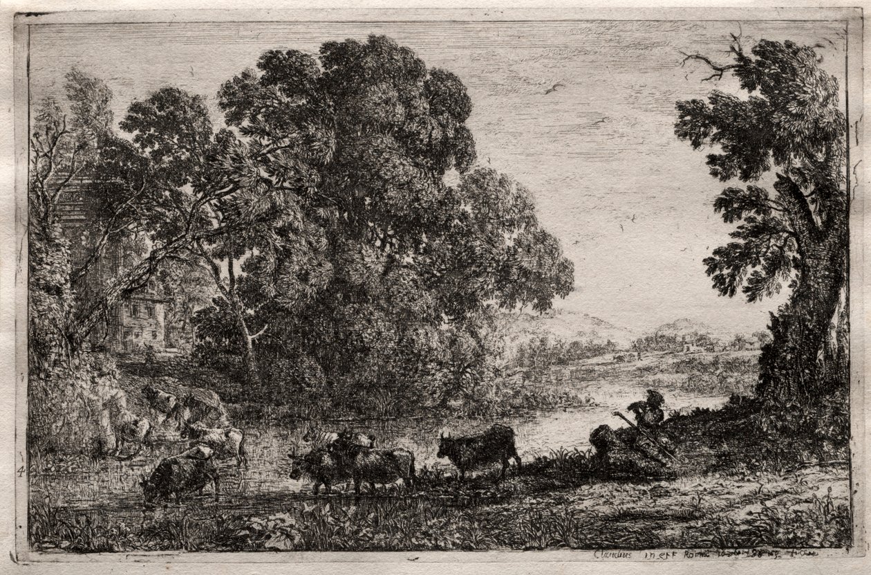 El Vaquero, 1606 de Claude Lorrain