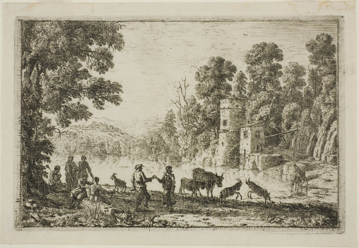 El baile en la orilla del río de Claude Lorrain