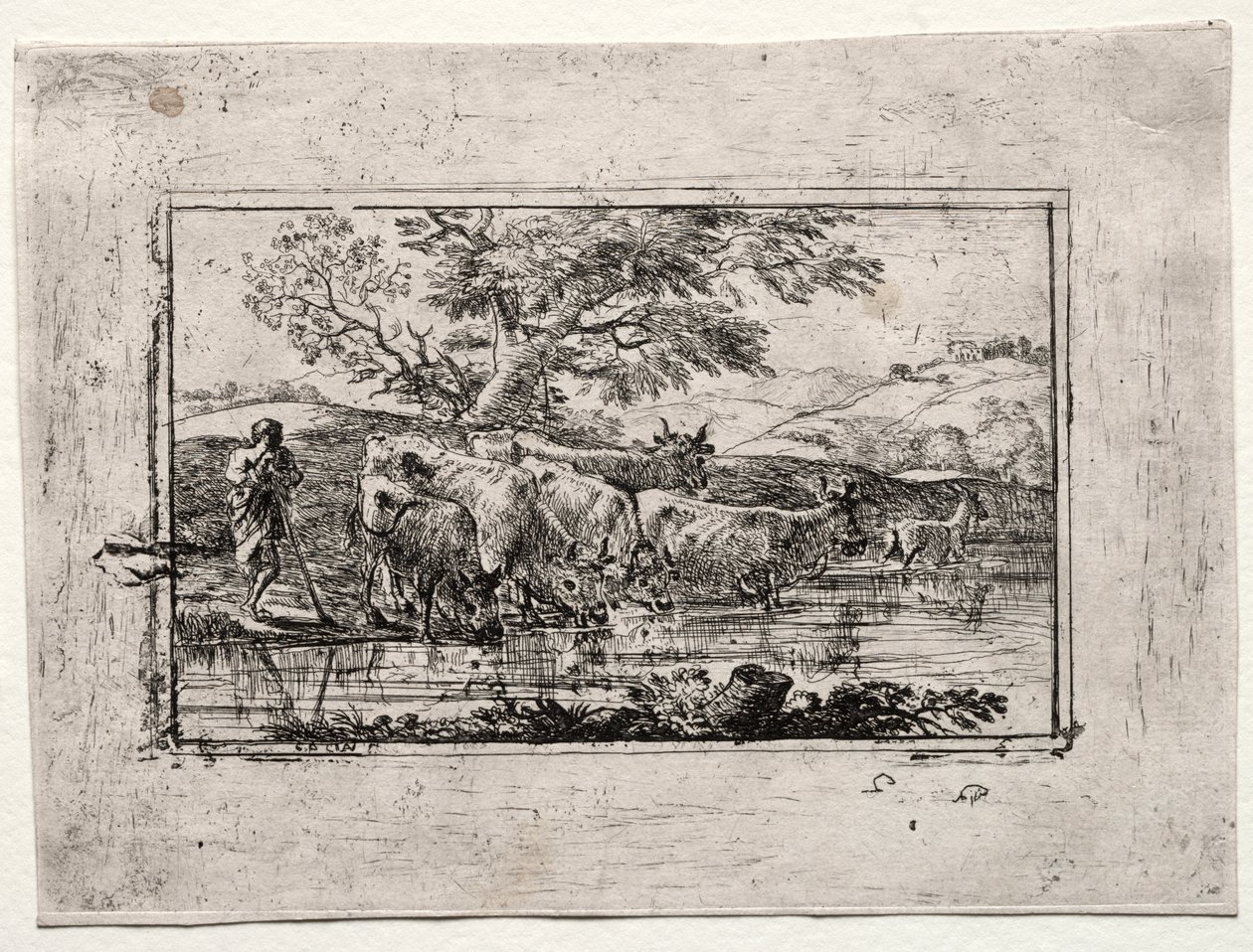El Rebaño en el Abrevadero de Claude Lorrain