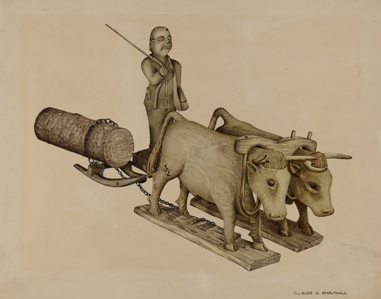 Transporte de troncos de Claude Marshall