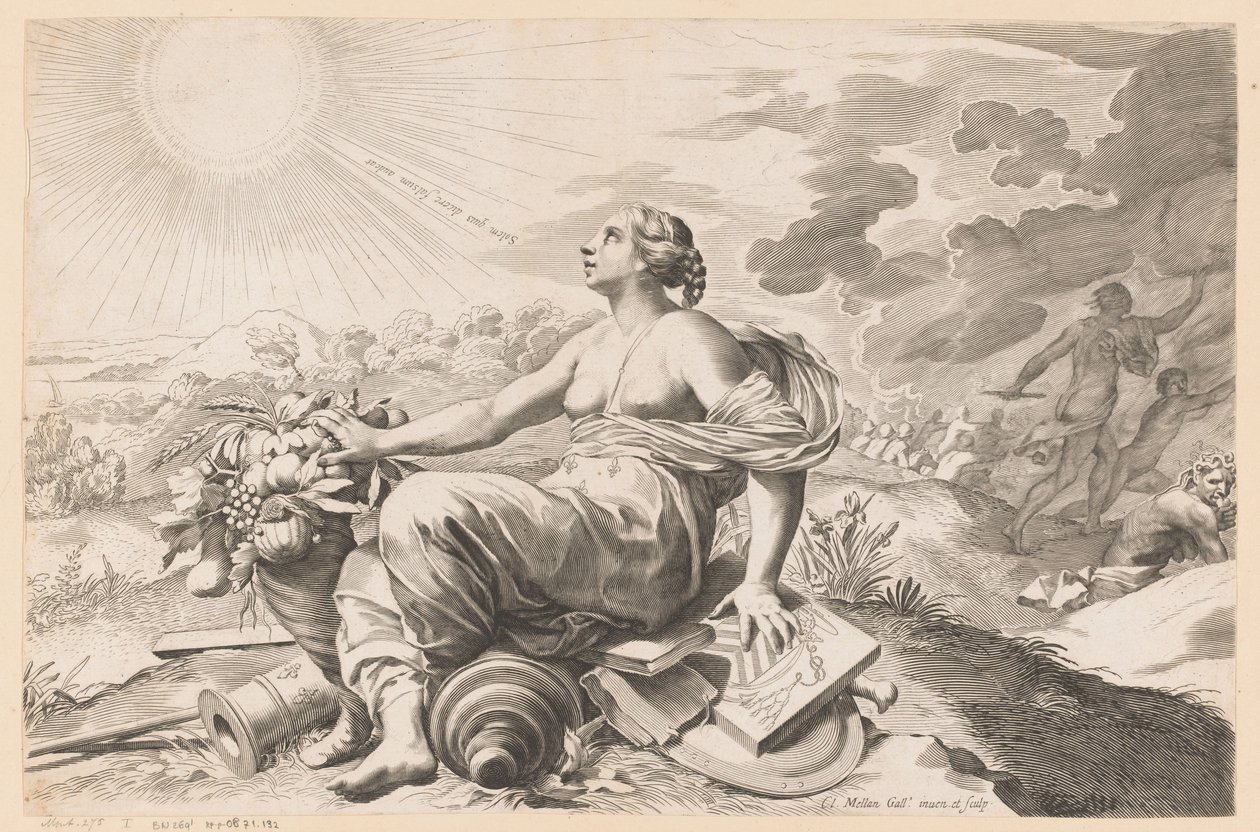 alegoría de la paz de Claude Mellan