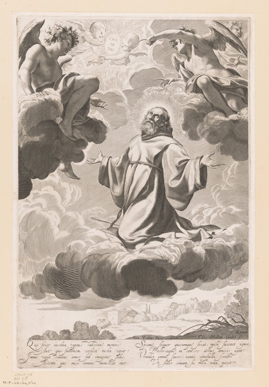 San Francisco de Paula en éxtasis de Claude Mellan