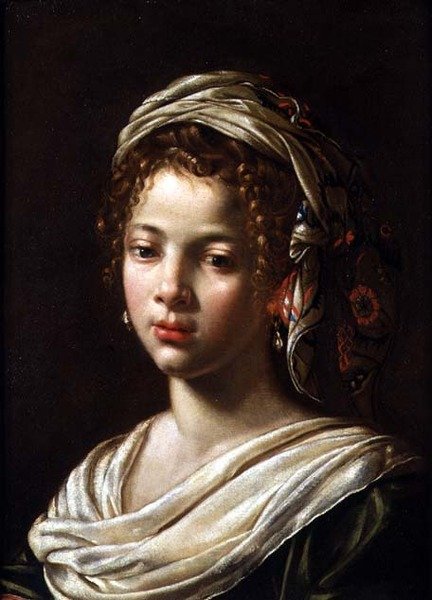 Cabeza de una niña de Claude Mellan