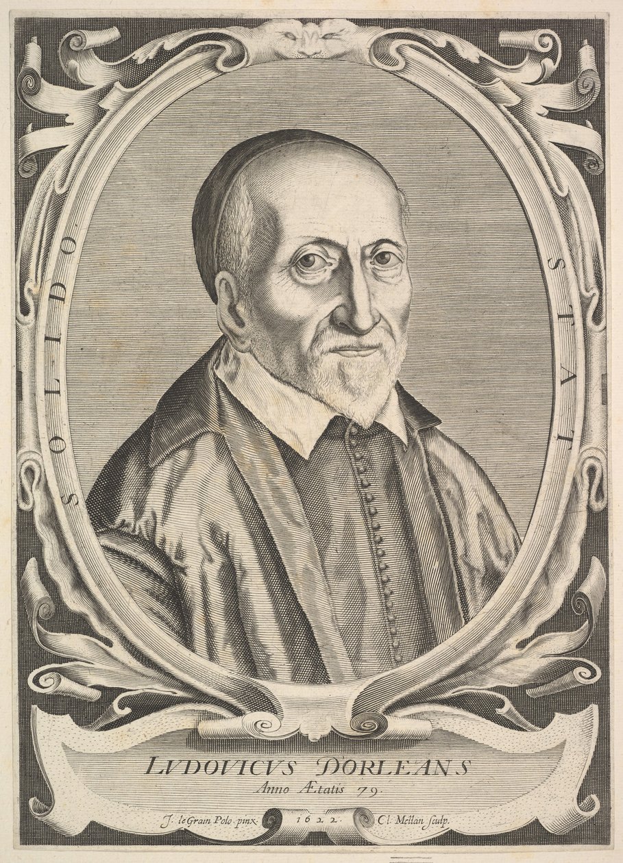 Retrato de Luis de Orleans, 1622 de Claude Mellan
