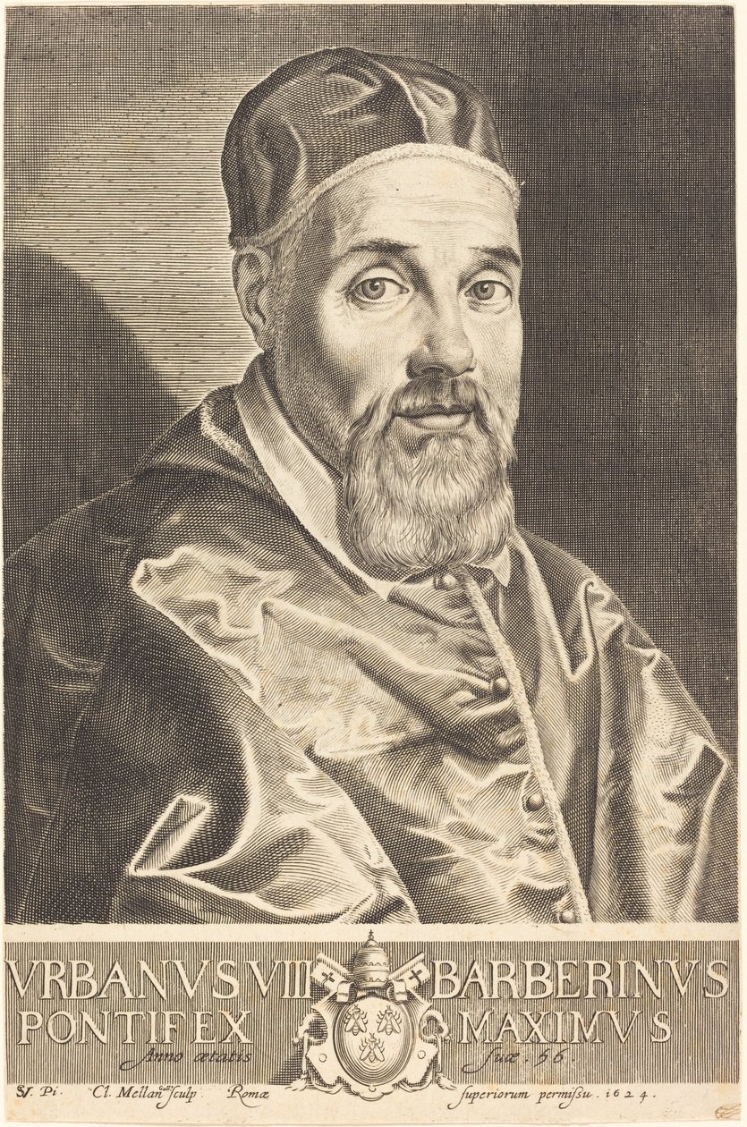 Urbano VIII de Claude Mellan after Simon Vouet