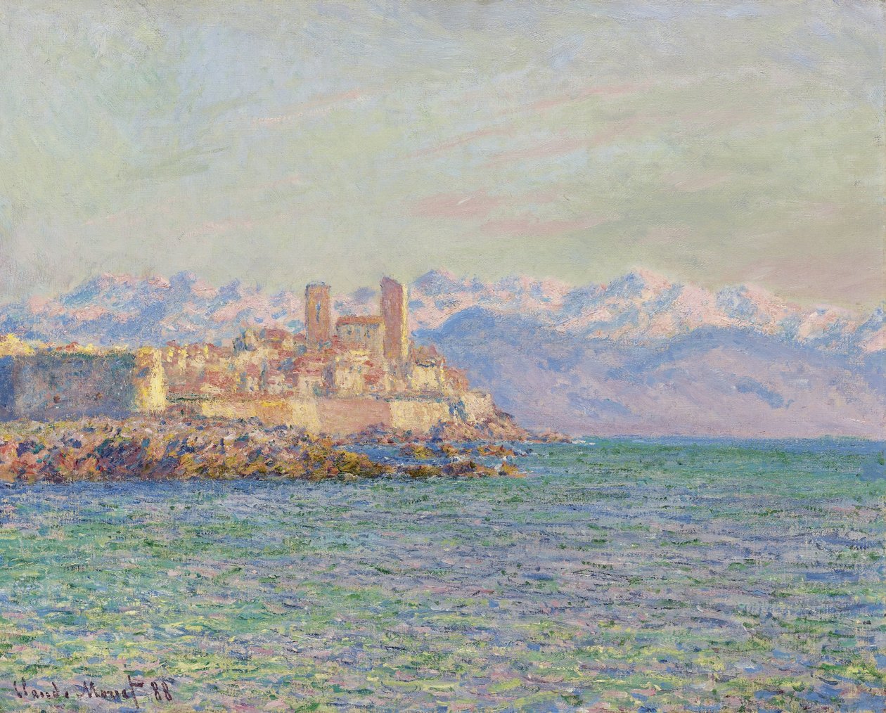 Antibes, Le Fort, 1888 de Claude Monet