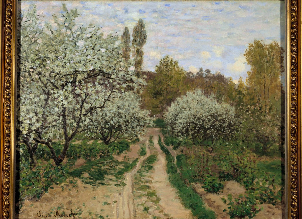 Manzanos en flor de Claude Monet