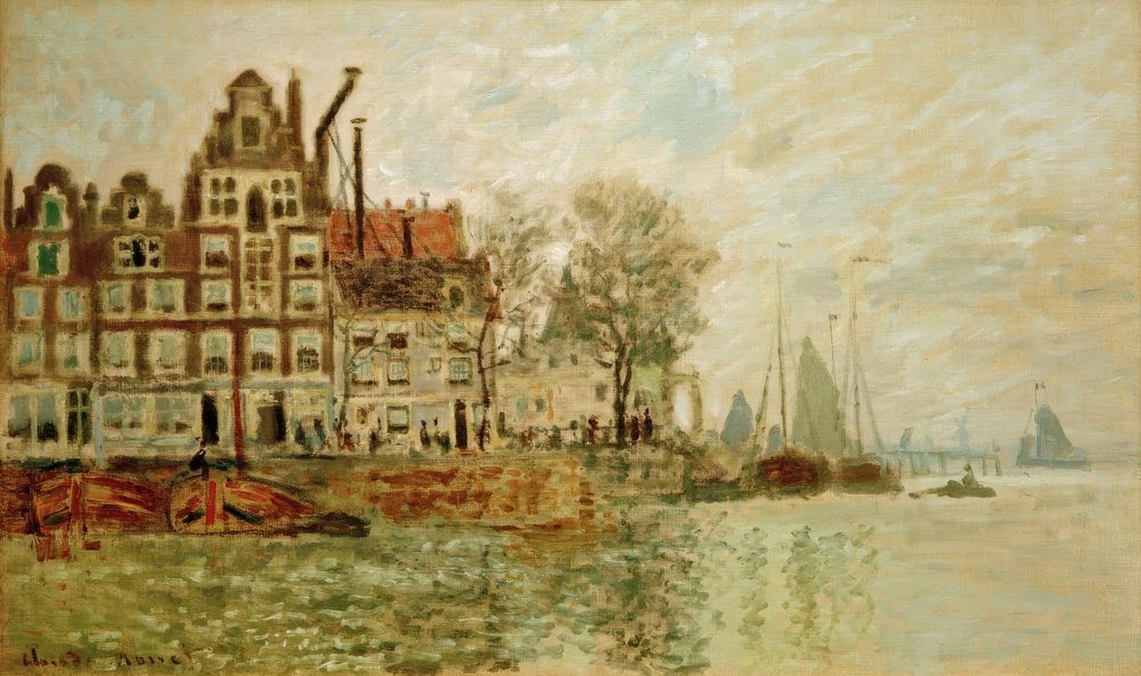 Vista de Ámsterdam de Claude Monet