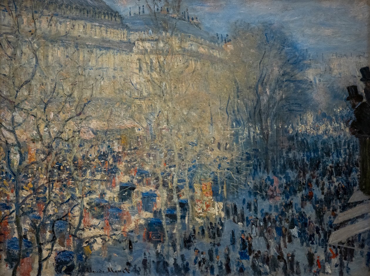 Boulevard des Capucines en París de Claude Monet