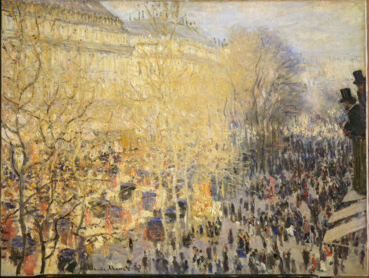 Boulevard des Capucines en París de Claude Monet