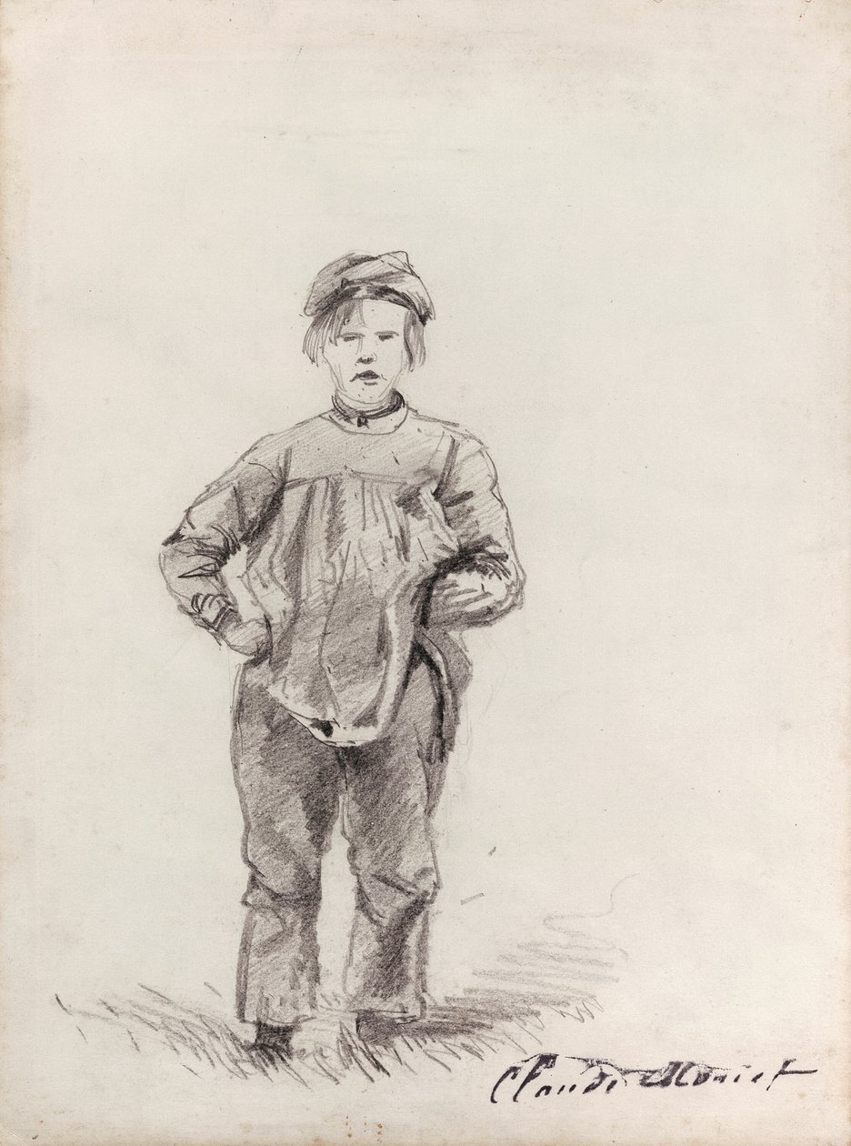 Niño en el Campo de Claude Monet