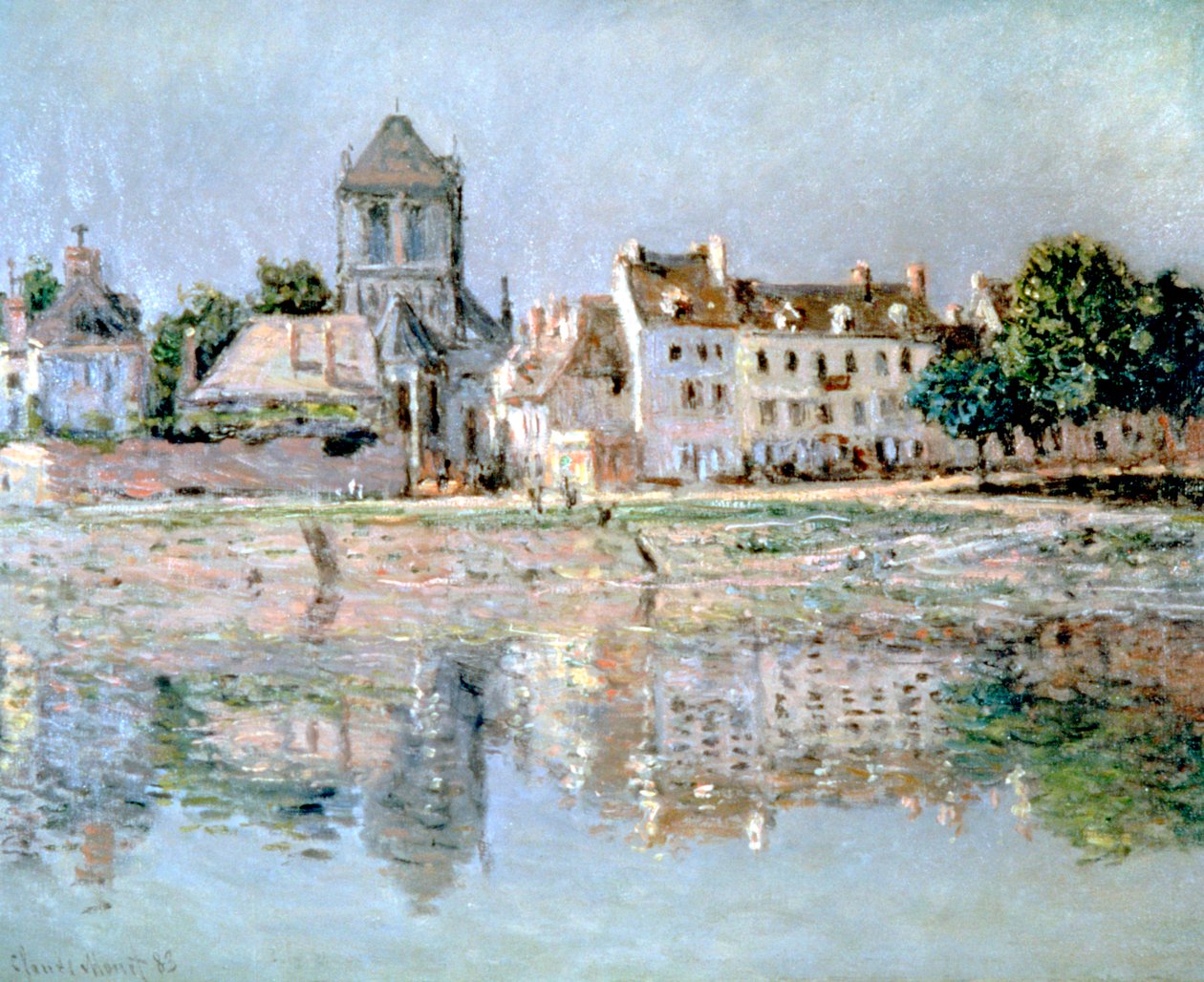Junto al río en Vernon, 1883 de Claude Monet