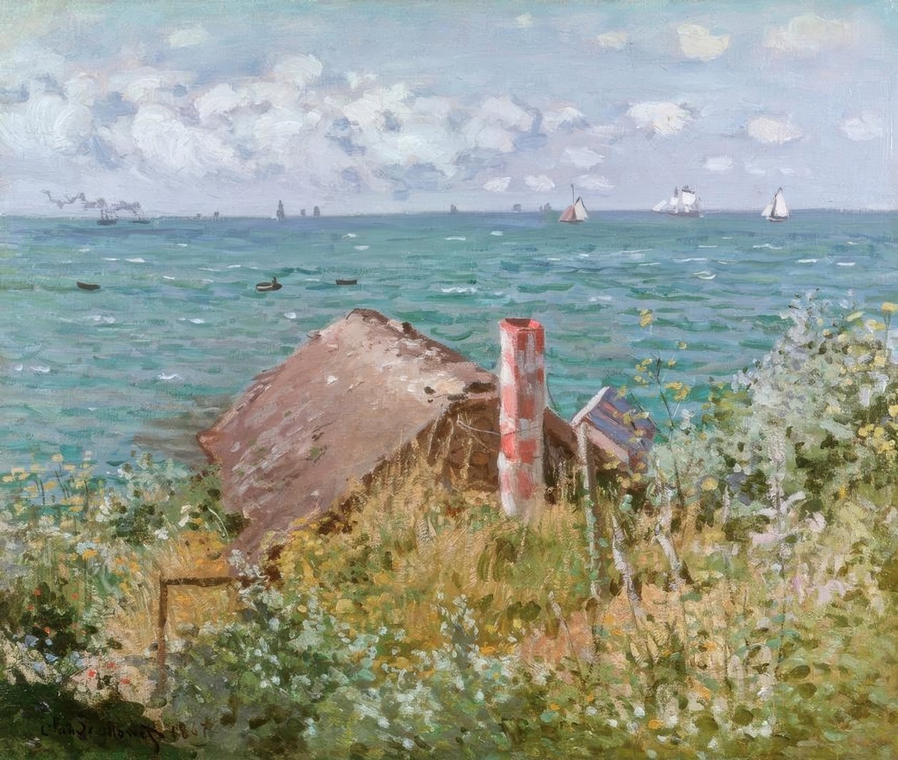 Cabaña en Sainte-Adresse de Claude Monet
