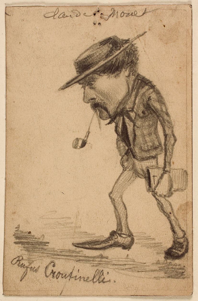 Caricatura de Henri Cassinelli ("Rufus Croutinelli") de Claude Monet