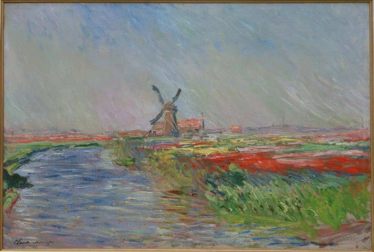 Campos de tulipanes en Holanda de Claude Monet
