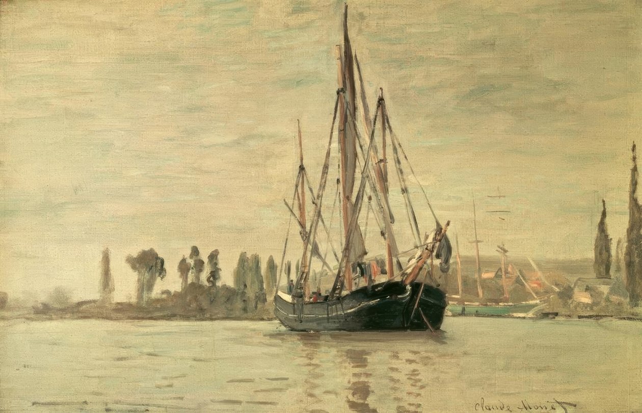 Chassemarée anclado (Rouen) de Claude Monet