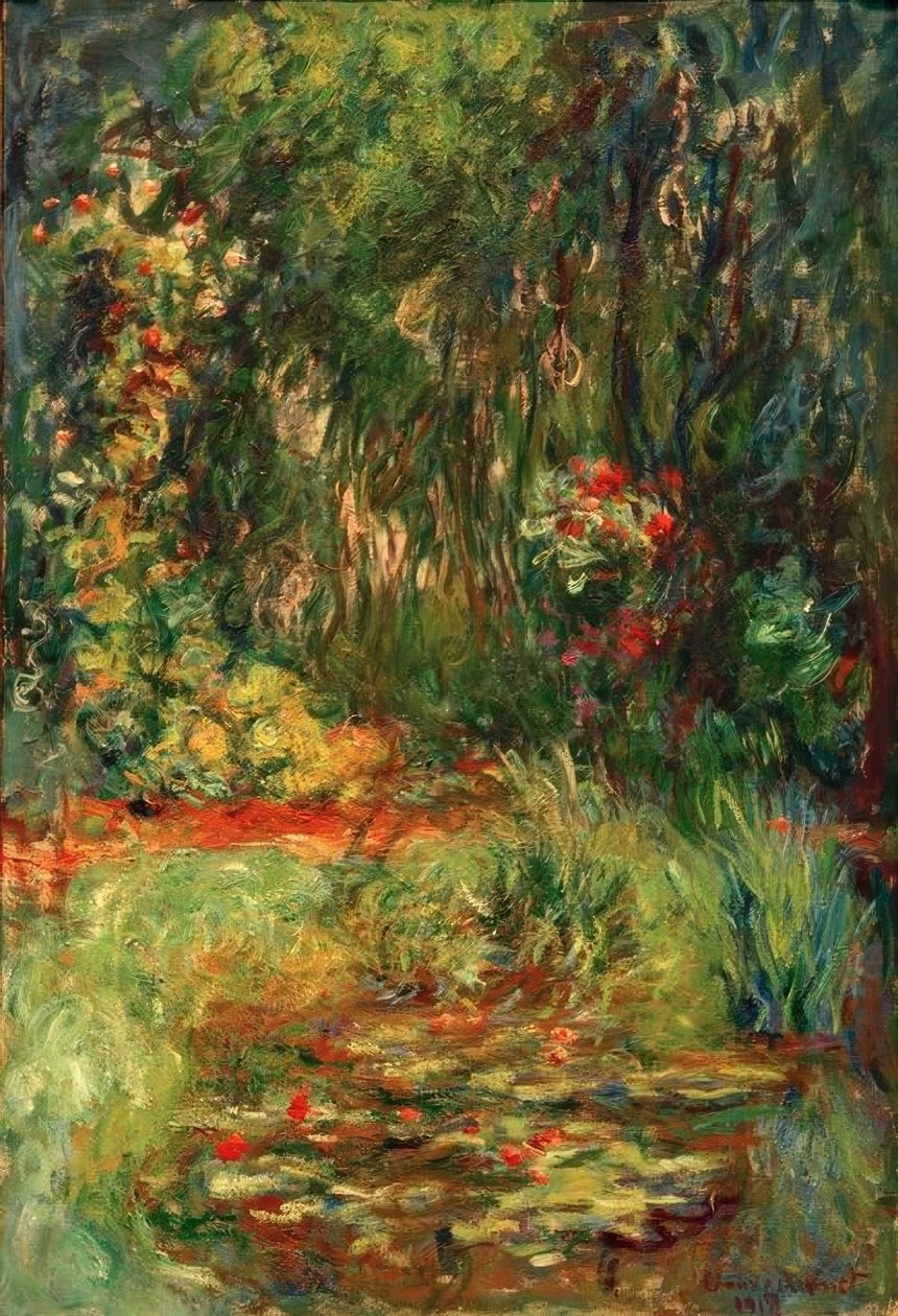 Rincón del estanque con nenúfares de Claude Monet