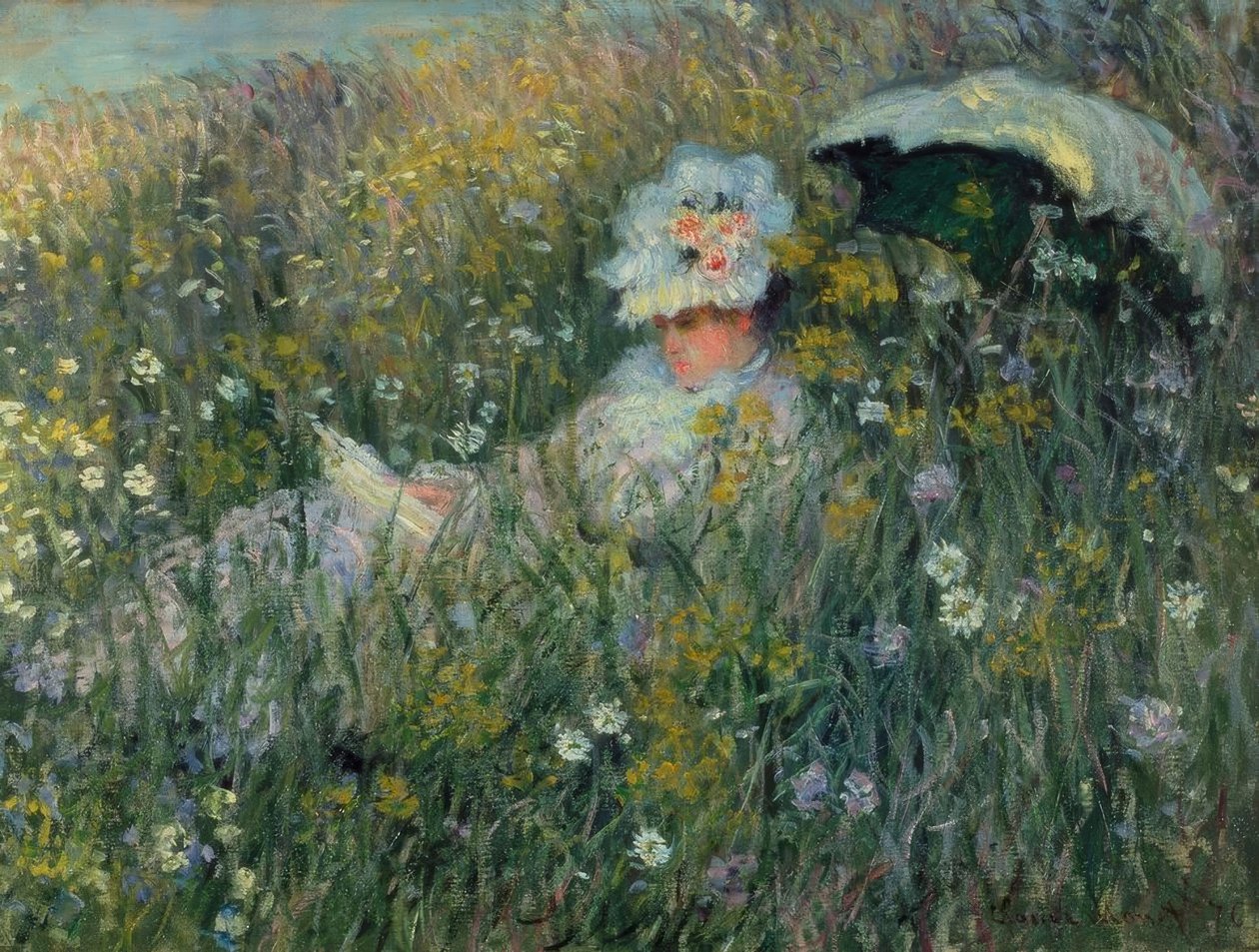 En la pradera de Claude Monet