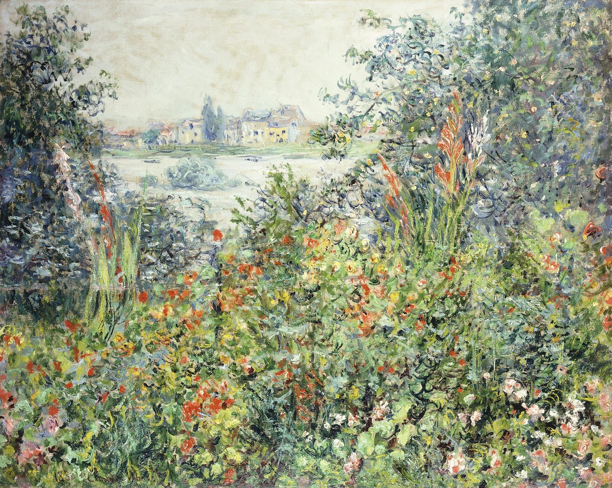 Flores en Vetheuil, 1881 de Claude Monet