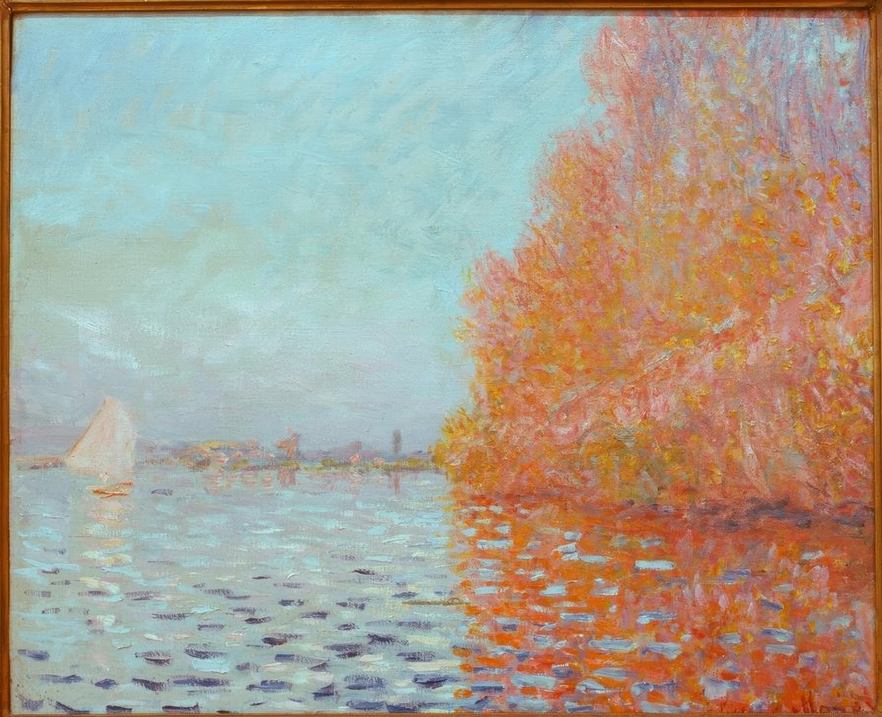 Paisaje fluvial, otoño de Claude Monet