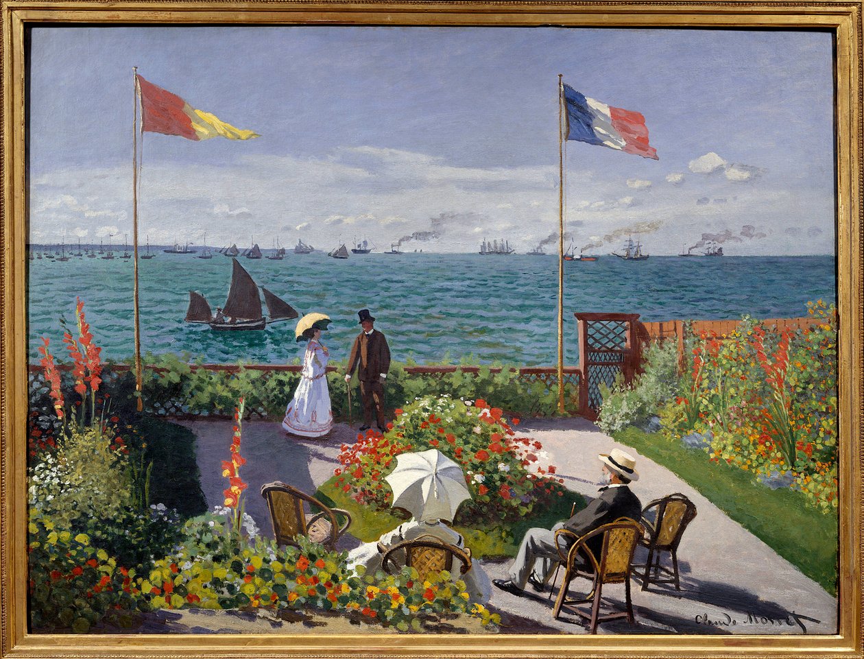 Jardín de Sainte Adresse de Claude Monet