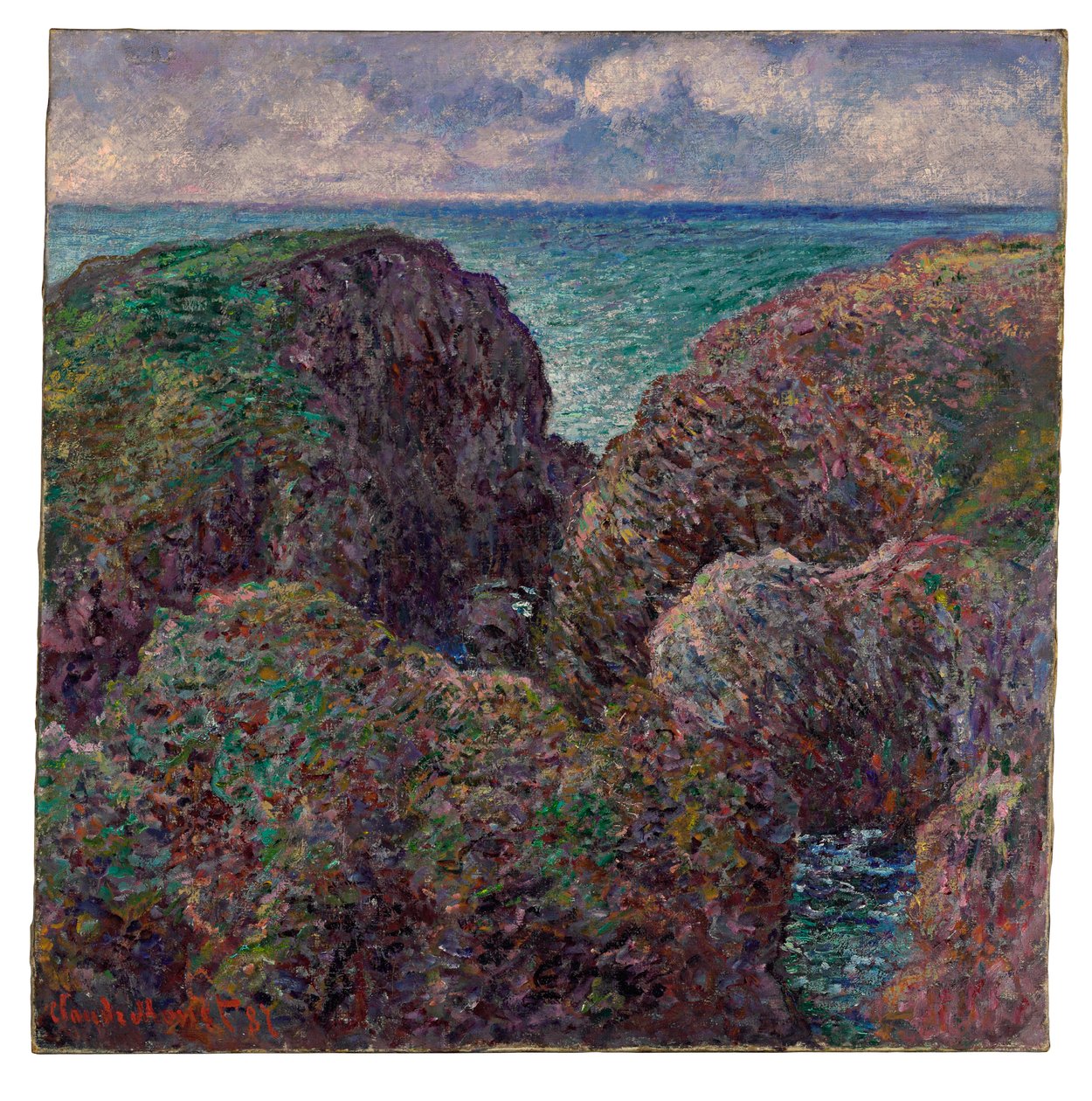 Grupo de rocas en Port-Goulphar, 1887 de Claude Monet
