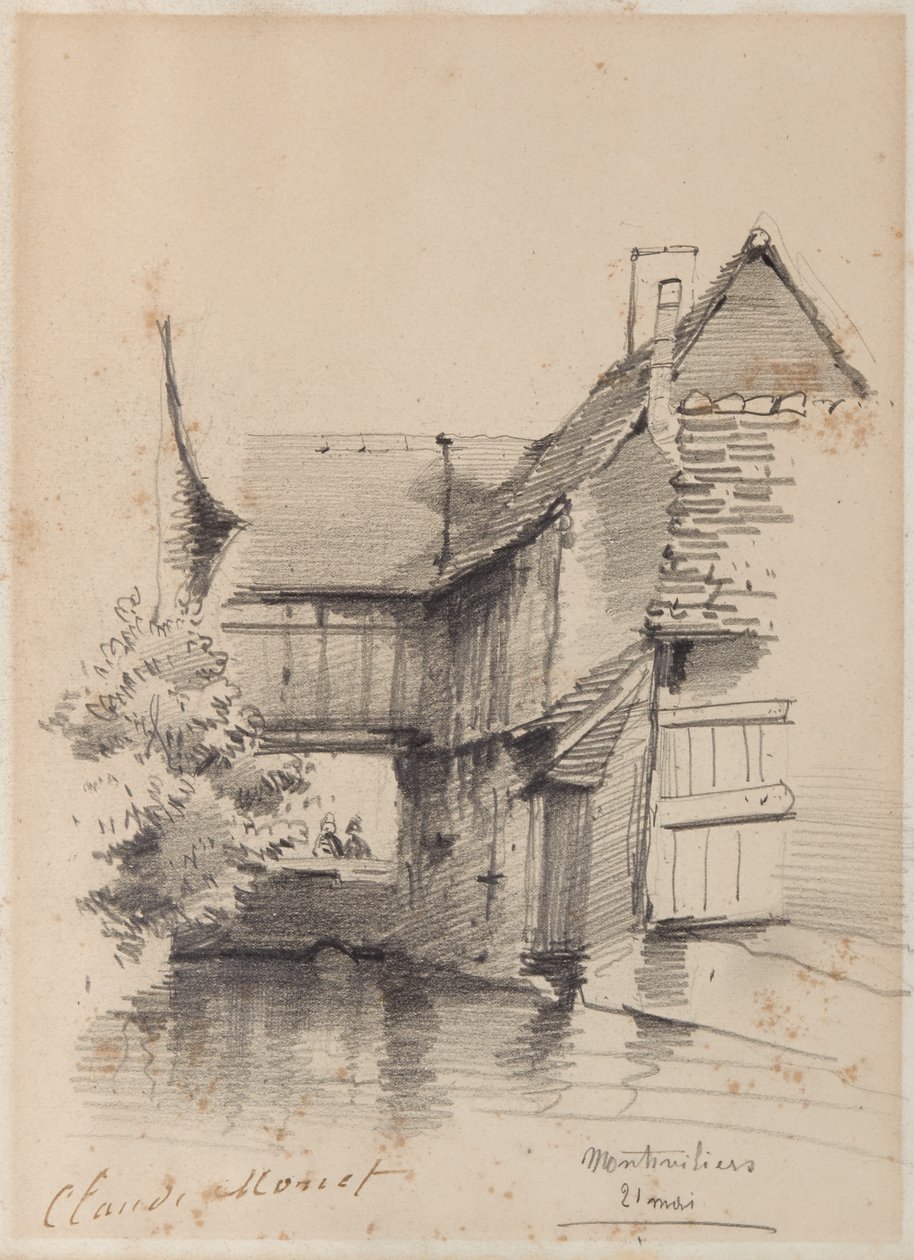 Casa en el Lezarde en Montivilliers, 1857 de Claude Monet