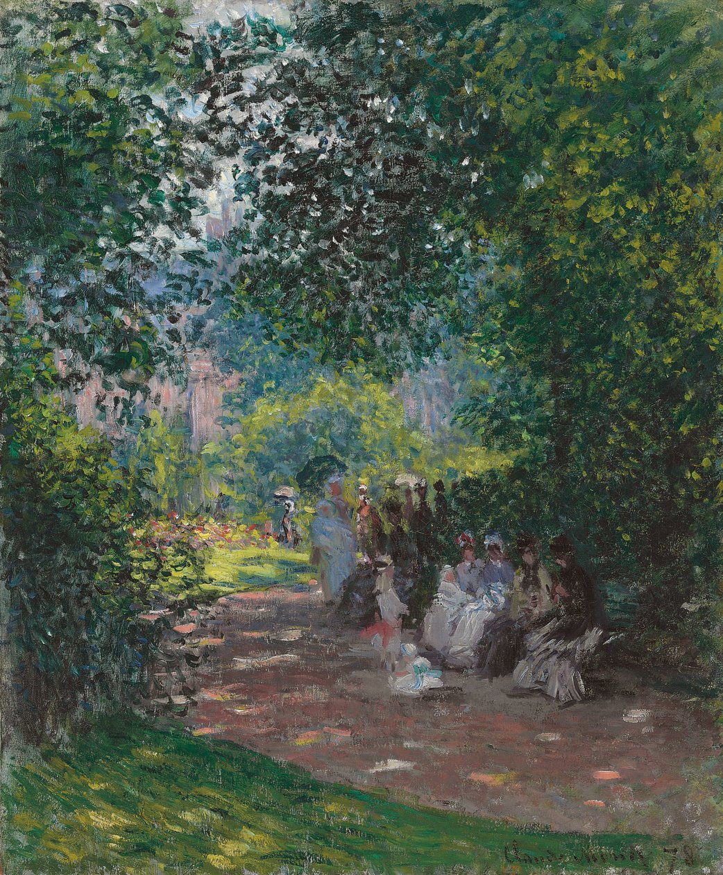 En el parque Monceau, 1878 de Claude Monet