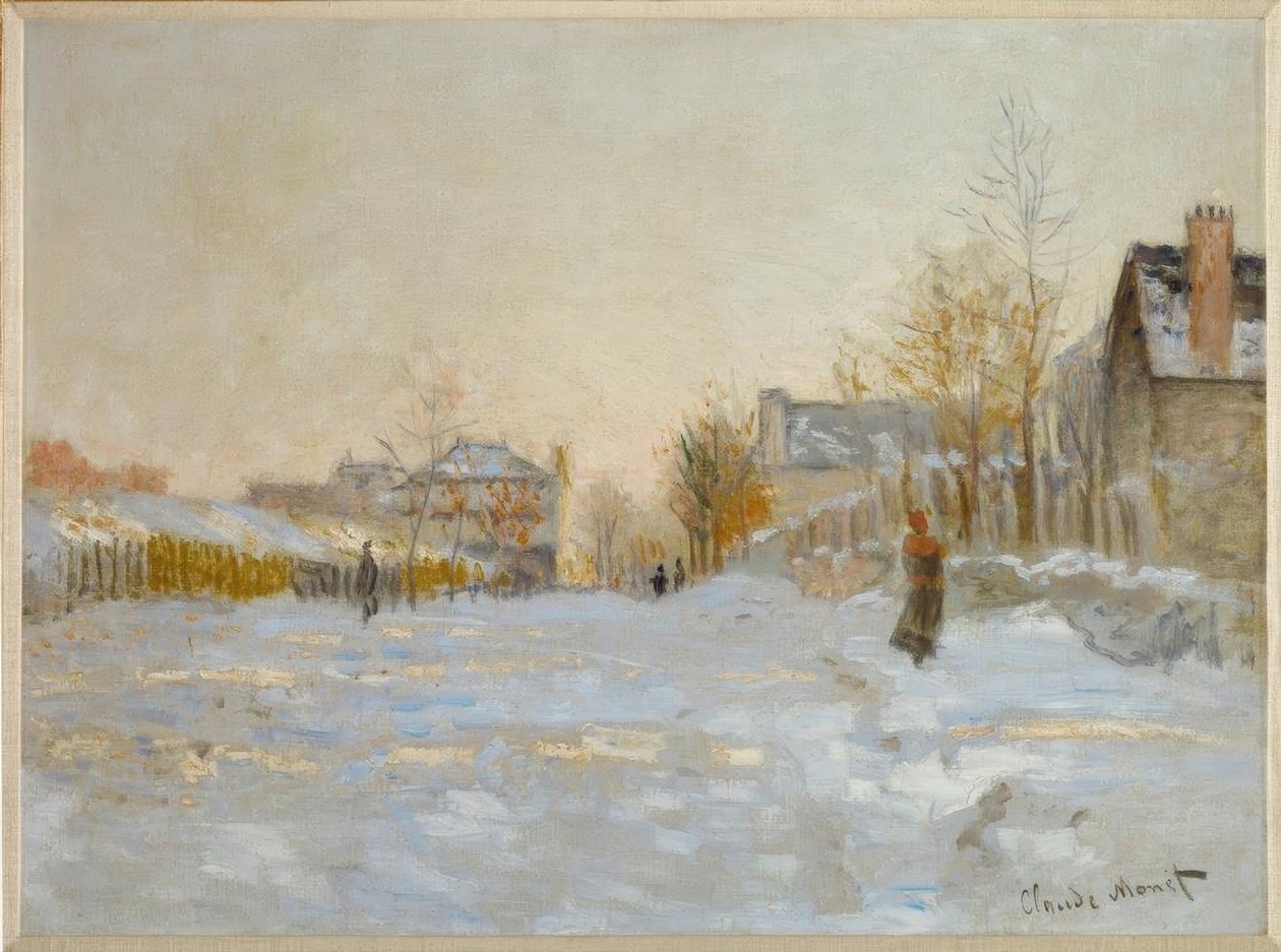 La nieve en Argenteuil de Claude Monet