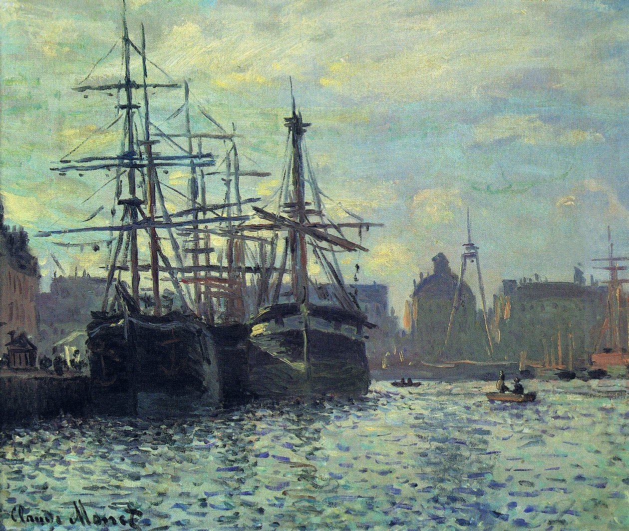 Le Bassin du Commerce, Le Havre de Claude Monet