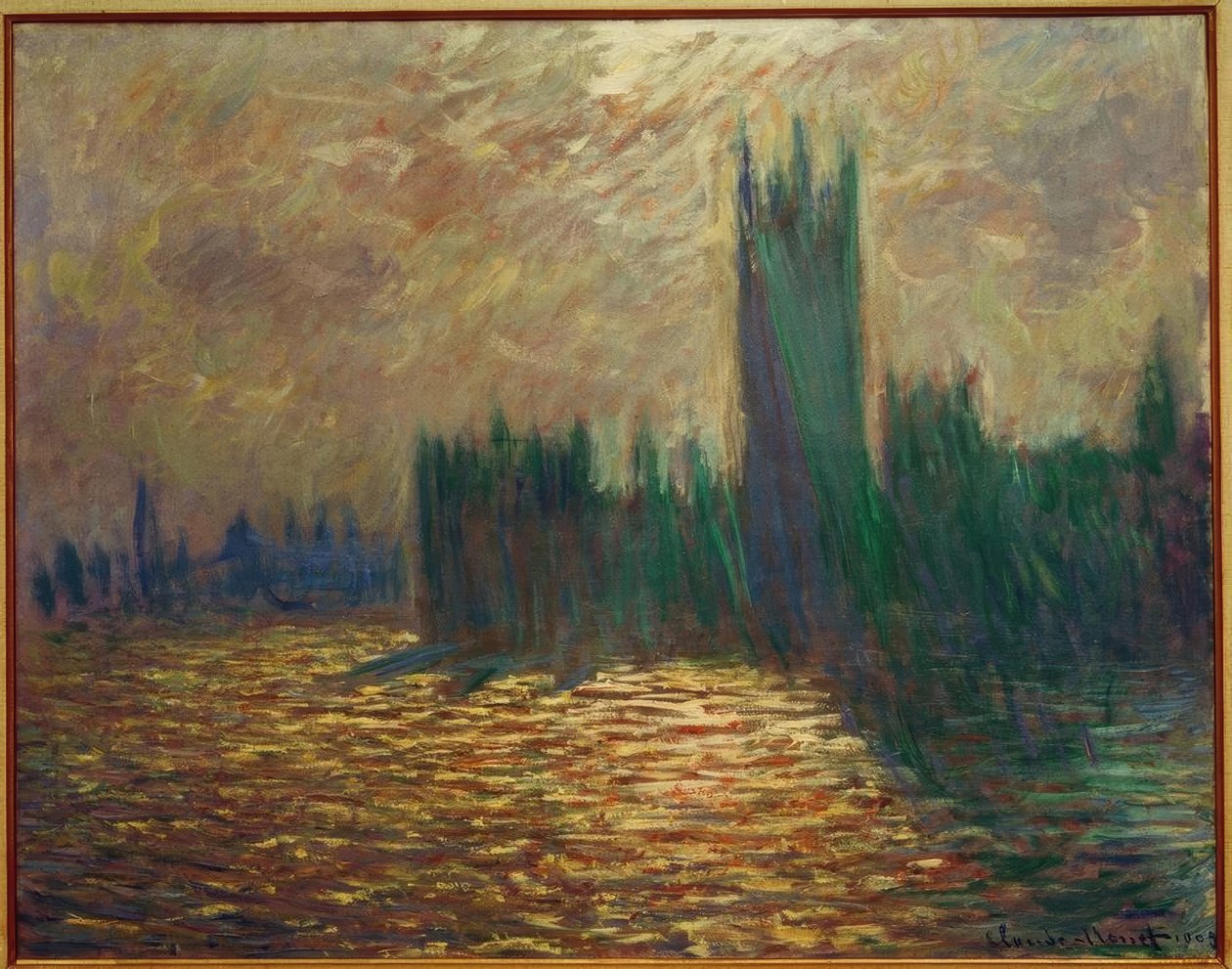 El Parlamento, reflejos sobre el Támesis de Claude Monet